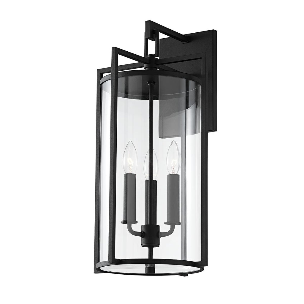 Troy Lighting Percy TEXTURED BLACK 11W x 11L x 21.5H Wall Sconce