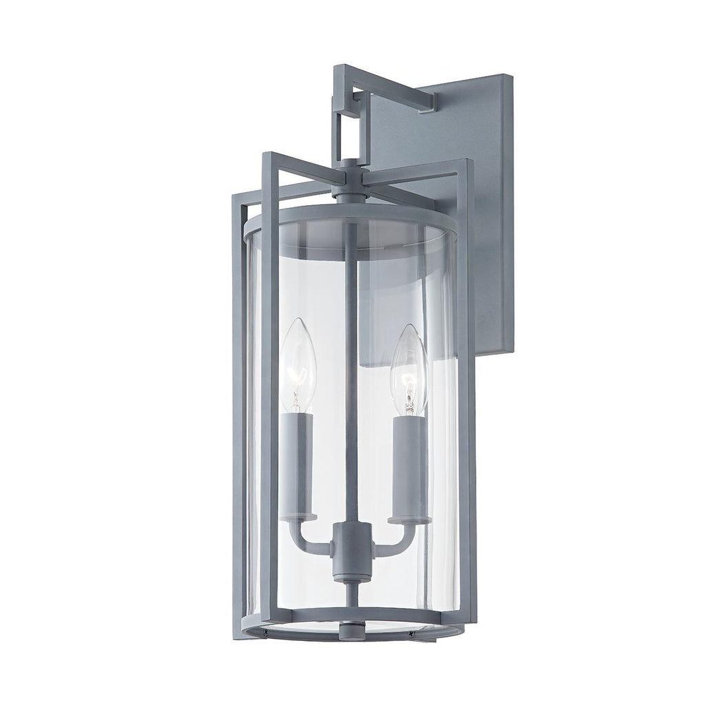 Troy Lighting Percy WEATHERED ZINC 9W x 9L x 18.25H Wall Sconce