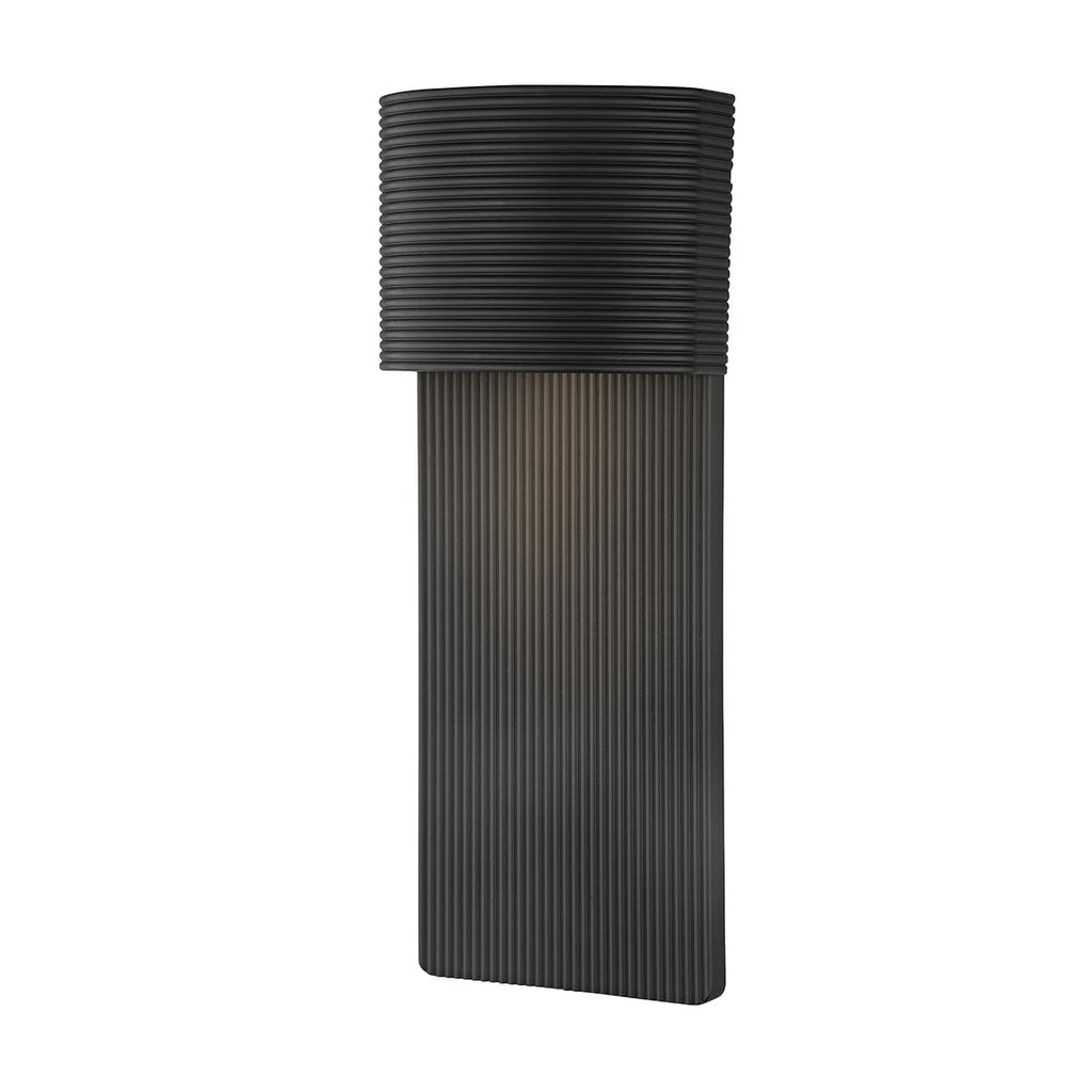 Troy Lighting Tempe SOFT BLACK 6.75W x 6.75L x 17H Wall Sconce