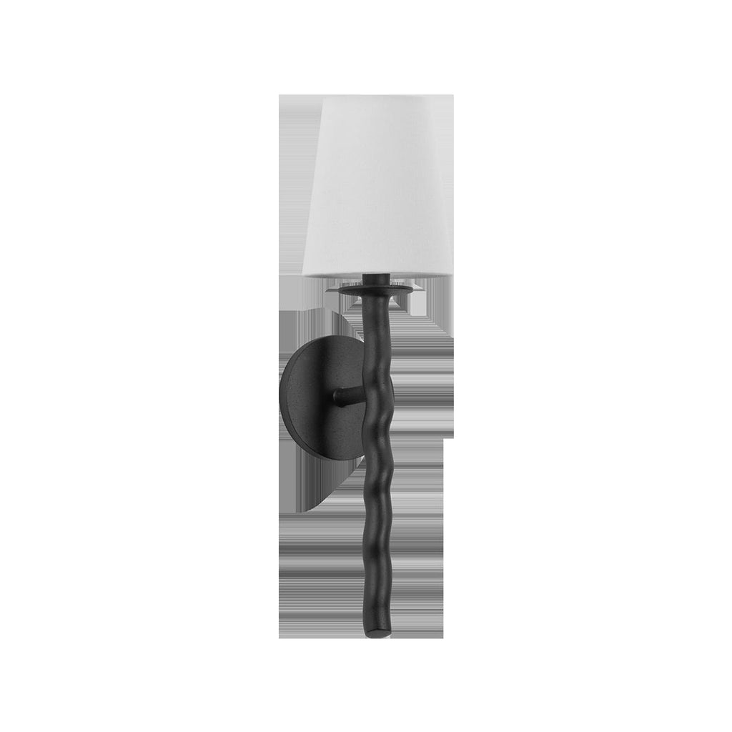 Troy Lighting ALVARO TEXTURED BLACK 5.5W x 5.5L x 19.25H Wall Sconce