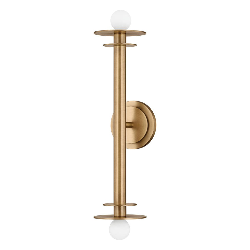 Troy Lighting Arley PATINA BRASS 5W x 5L x 21H Wall Sconce