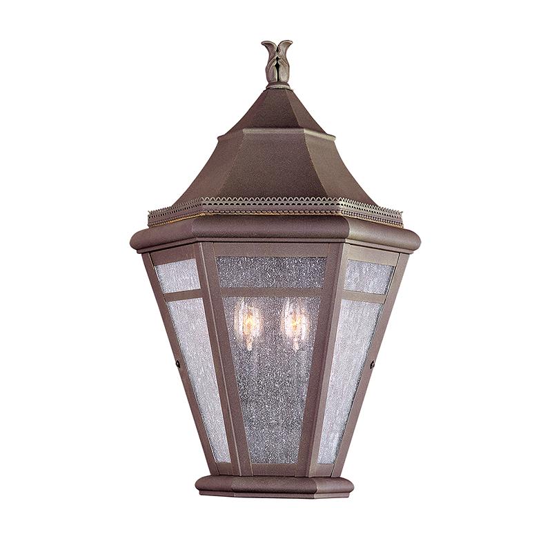 Troy Lighting Morgan Hill NATURAL RUST 13W x 13L x 18.75H Wall Sconce