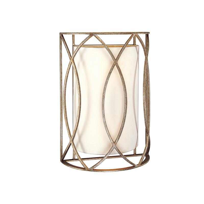 Troy Lighting Sausalito SILVER GOLD 10W x 10L x 14H Wall Sconce