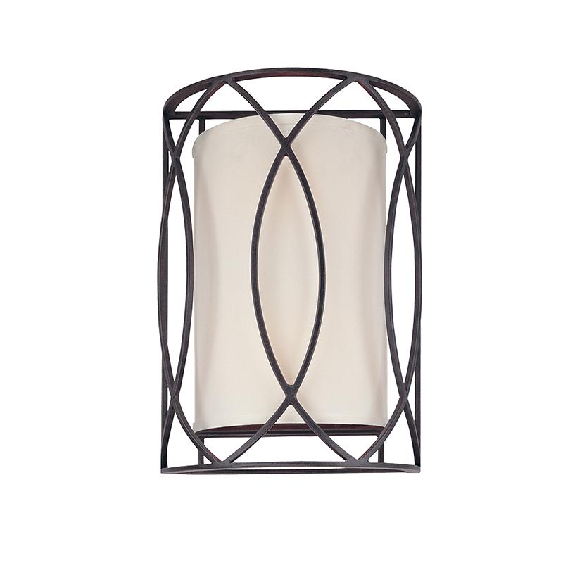 Troy Lighting Sausalito TEXTURED IRON 10W x 10L x 14H Wall Sconce