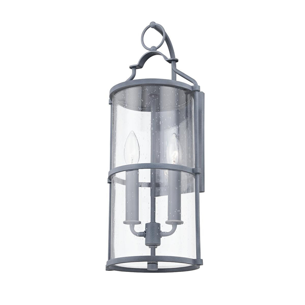 Troy Lighting Burbank WEATHERED ZINC 8.25W x 8.25L x 20H Wall Sconce