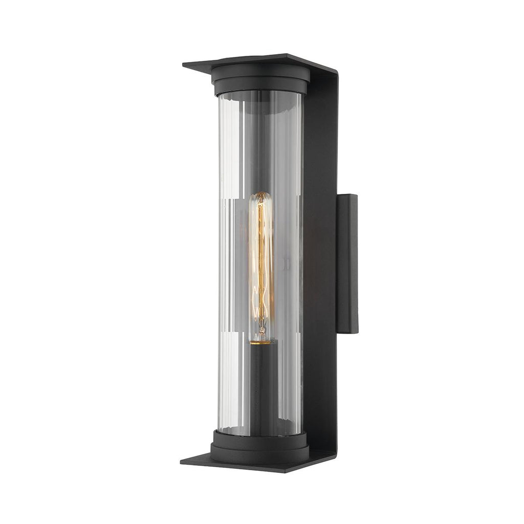 Troy Lighting Presley TEXTURED BLACK 6.5W x 6.5L x 18H Wall Sconce