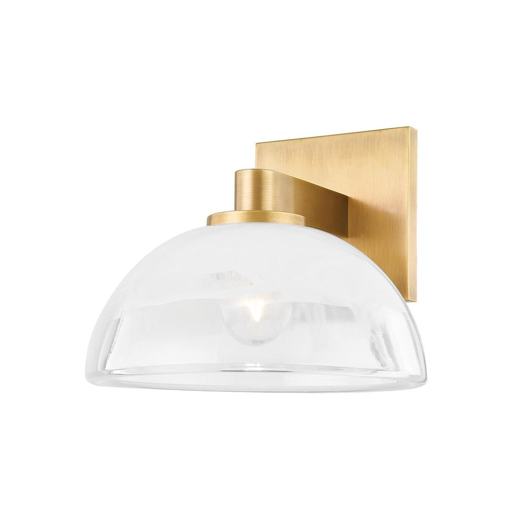 Troy Lighting Valen PATINA BRASS 8.5W x 8.5L x 7.25H Wall Sconce