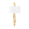 Troy Lighting Adrienne Vintage Gold Leaf 12W X 12L X 25H Wall Sconce