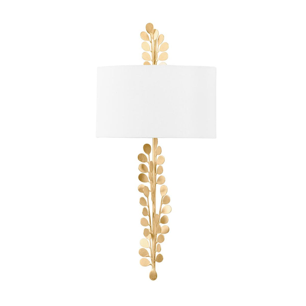 Troy Lighting ADRIENNE Vintage Gold Leaf 12W x 12L x 25H Wall Sconce