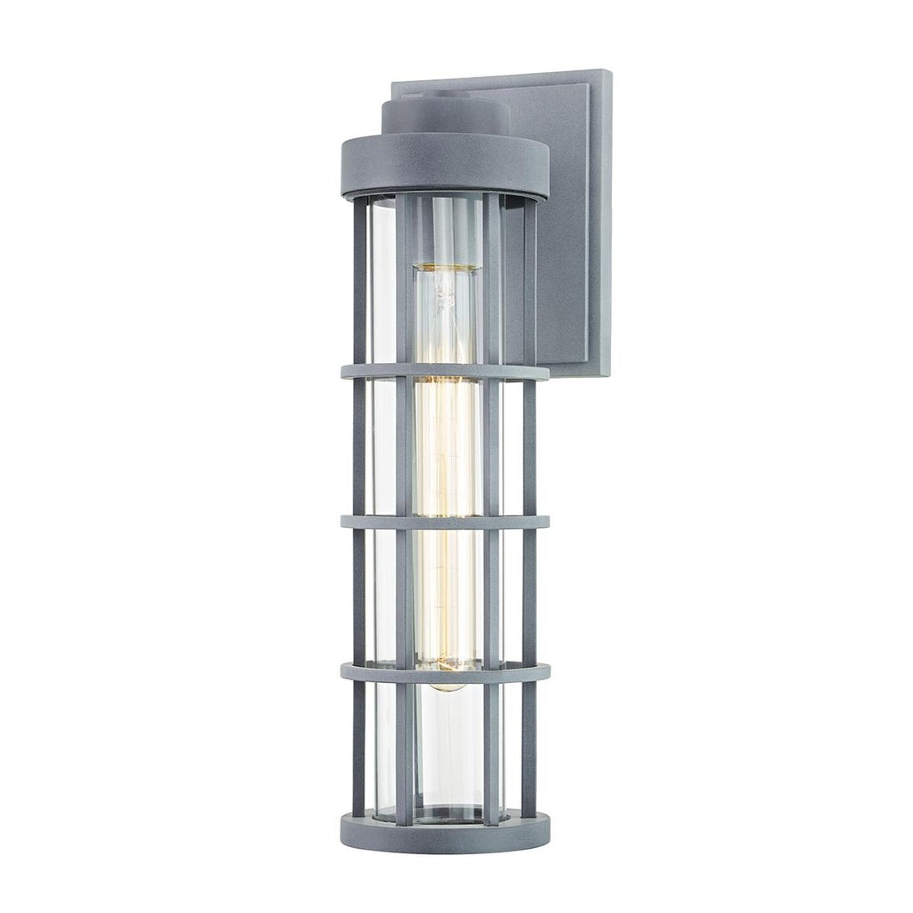 Troy Lighting Mesa WEATHERED ZINC 4.75W x 4.75L x 15H Wall Sconce