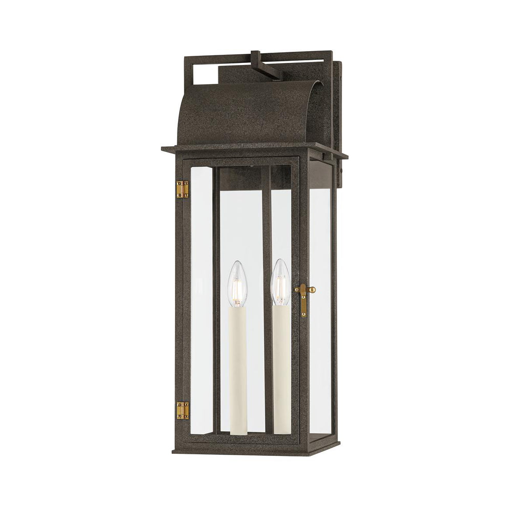 Troy Lighting BOHEN French Iron/Patina Brass 9.5W x 9.5L x 24.25H Flush Mount