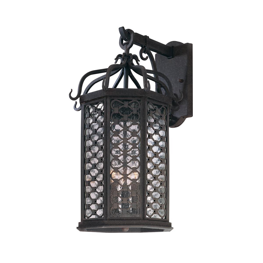 Troy Lighting Los Olivos TEXTURED IRON 10.5W x 10.5L x 20.5H Wall Sconce