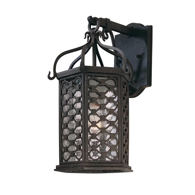 Troy Lighting Los Olivos TEXTURED IRON 8.75W x 8.75L x 15.25H Wall Sconce