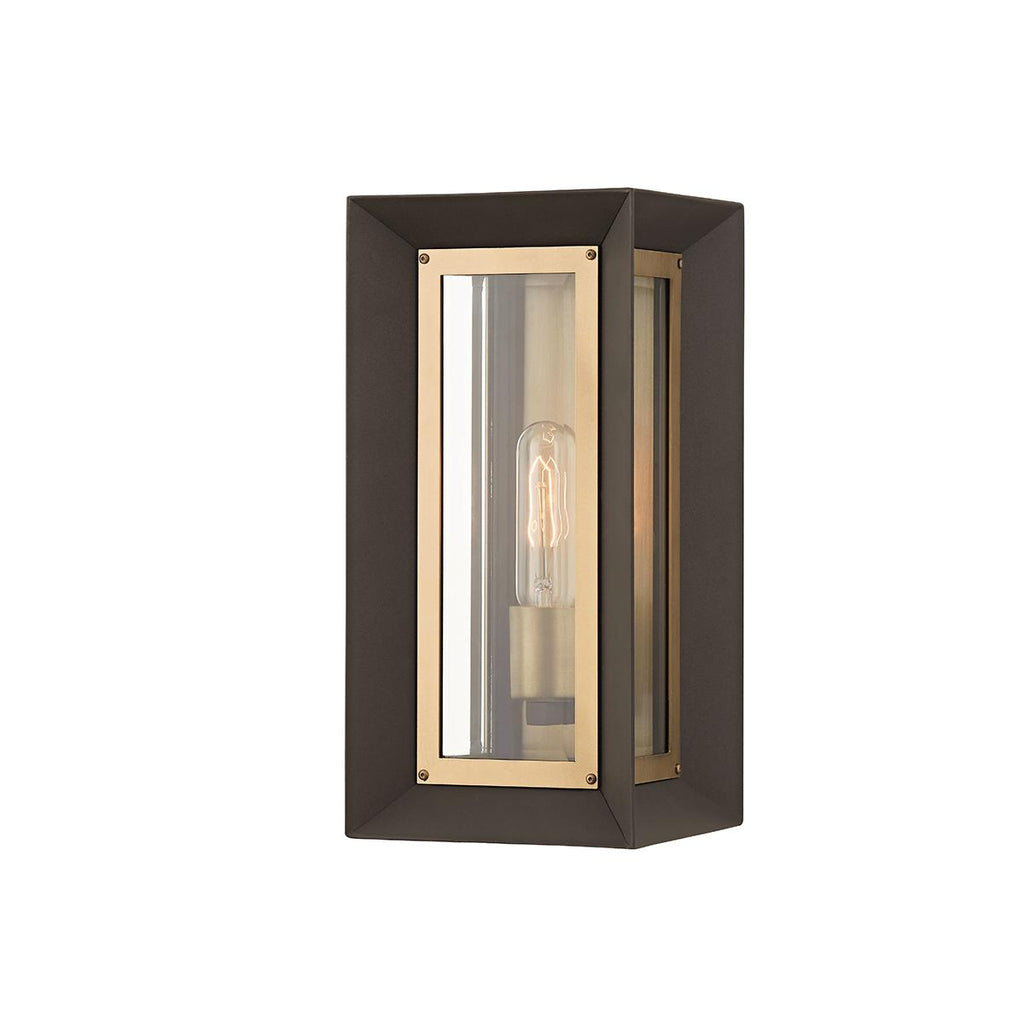 Troy Lighting Lowry TEXTURED BRONZE/PATINA BRASS 6.5W x 6.5L x 13.5H Wall Sconce