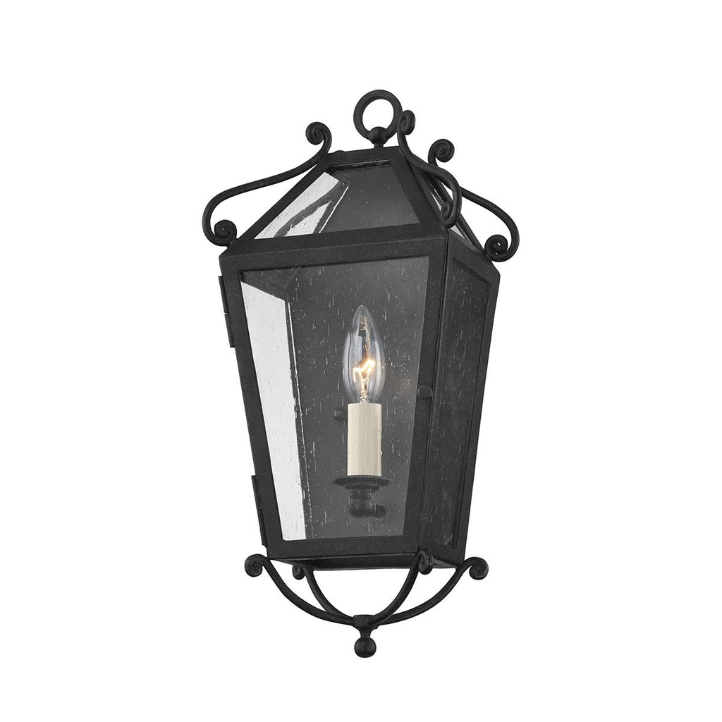 Troy Lighting Santa Barbara County FRENCH IRON 8.5W x 8.5L x 16.5H Wall Sconce