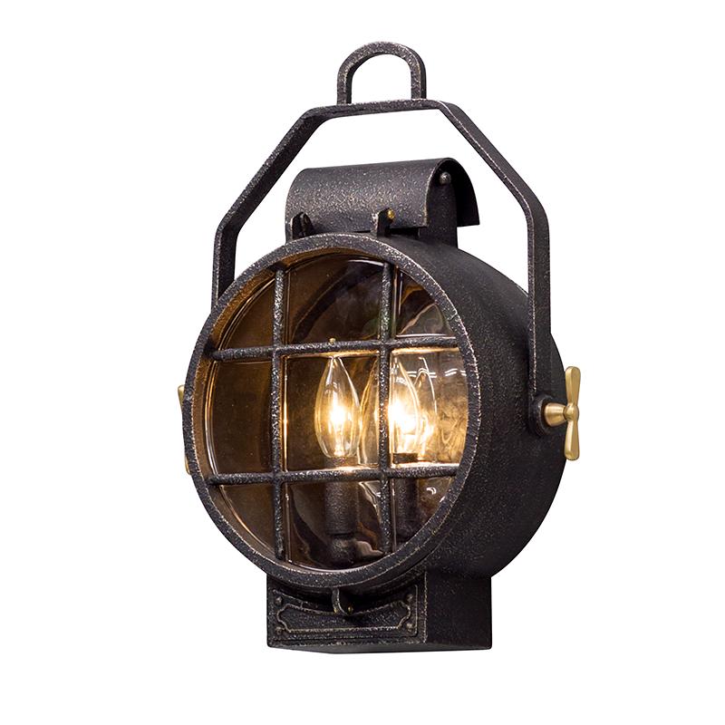 Troy Lighting Point Lookout AGED PEWTER 12.5W x 12.5L x 16.25H Wall Sconce