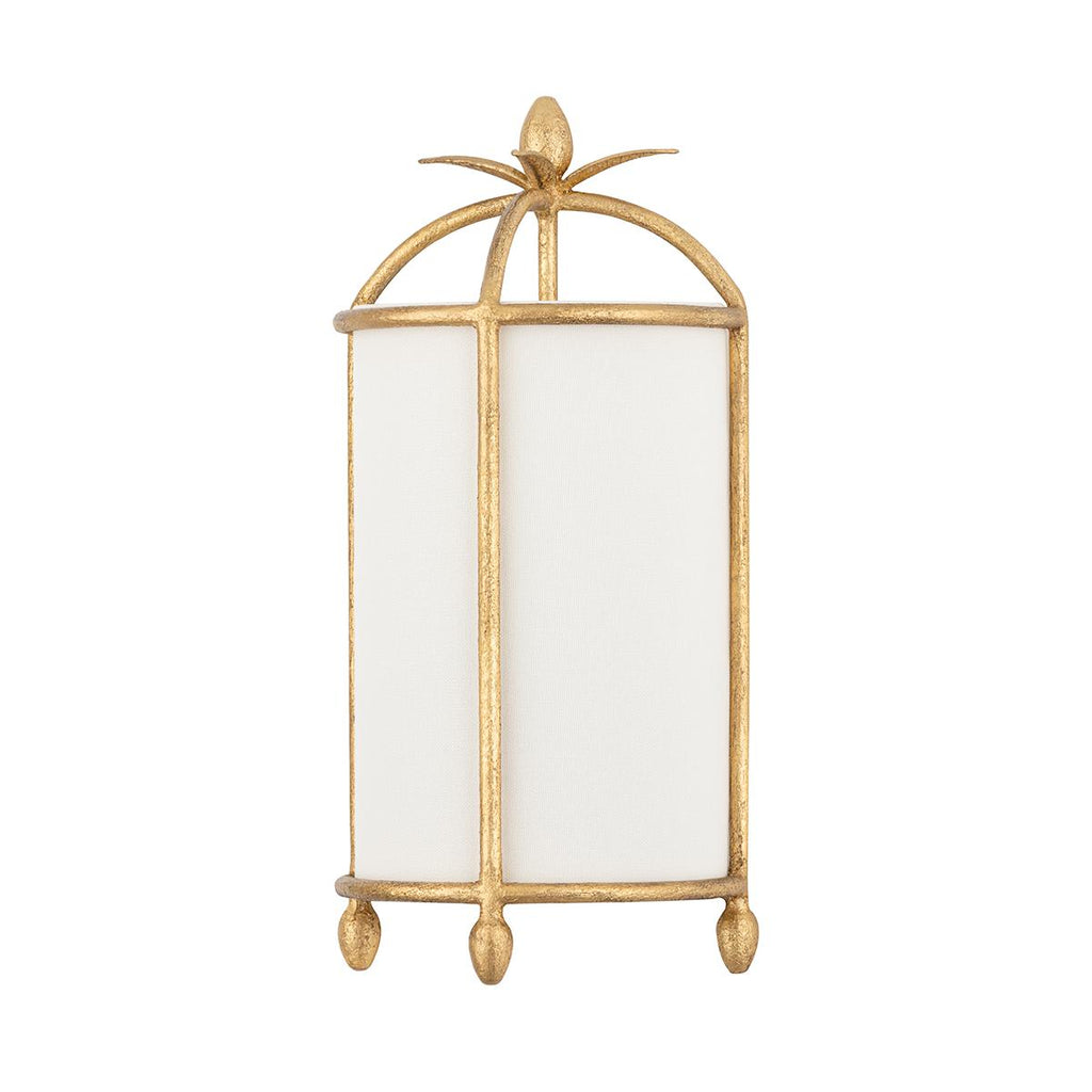 Troy Lighting Brooks VINTAGE GOLD LEAF 9.25W x 9.25L x 21.75H Wall Sconce