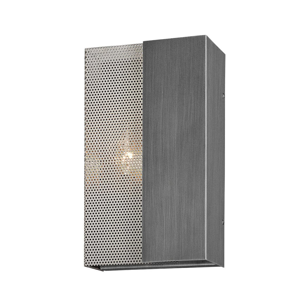 Troy Lighting Impression GRAPHITE AND SATIN NICKEL 7W x 7L x 12H Wall Sconce