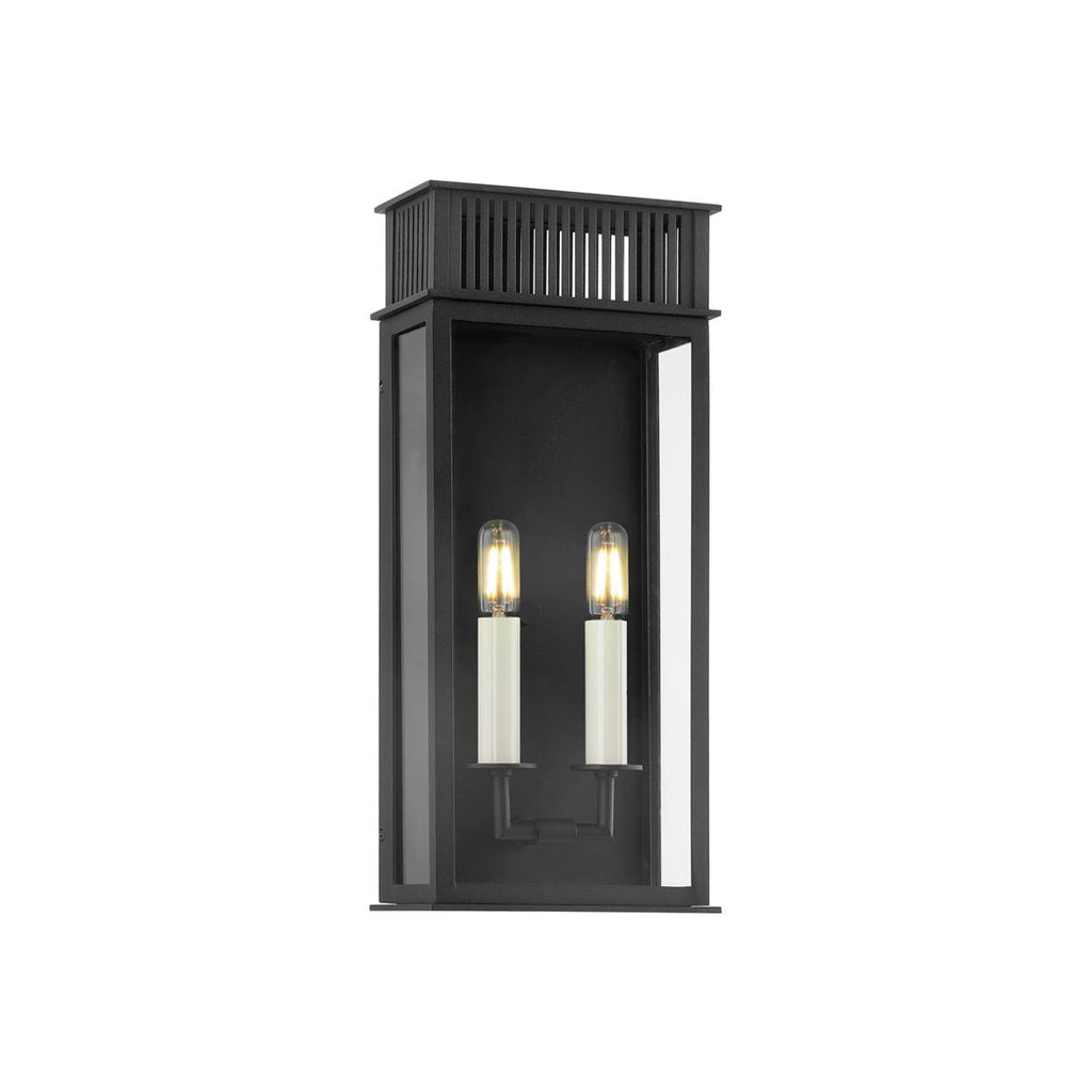 Troy Lighting GRIDLEY TEXTURED BLACK 7.75W x 7.75L x 17.5H Flush Mount