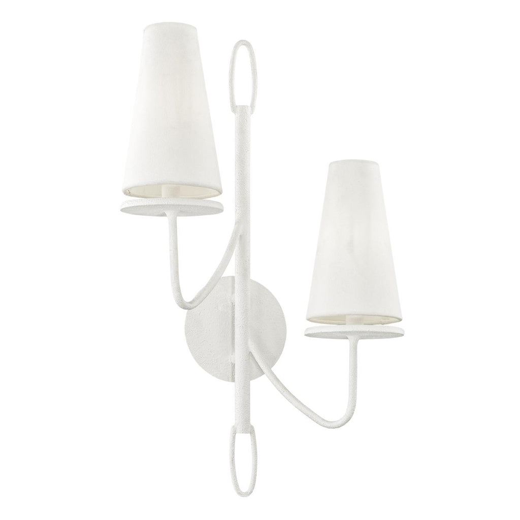 Troy Lighting Marcel GESSO WHITE 14W x 14L x 23.5H Wall Sconce