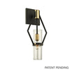 Troy Lighting Raef Textured Bronze Brushed Brass 7W X 7L X 16H Wall Sconce