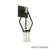 Troy Lighting Raef Textured Black & Polish Nickel 7W X 7L X 16H Wall Sconce