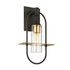 Troy Lighting Smyth Textured Bronze Brushed Brass 10W X 10L X 17.25H Wall Sconce