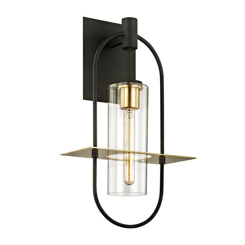 Troy Lighting Smyth TEXTURED BRONZE 12.5W x 12.5L x 21.5H Wall Sconce