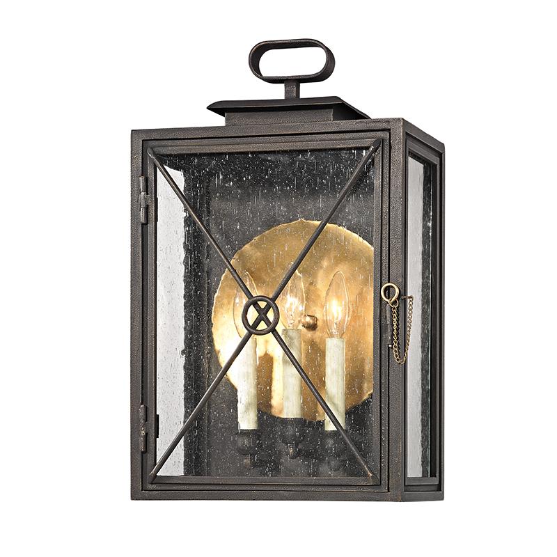 Troy Lighting Randolph VINTAGE BRONZE 12.25W x 12.25L x 20H Wall Sconce