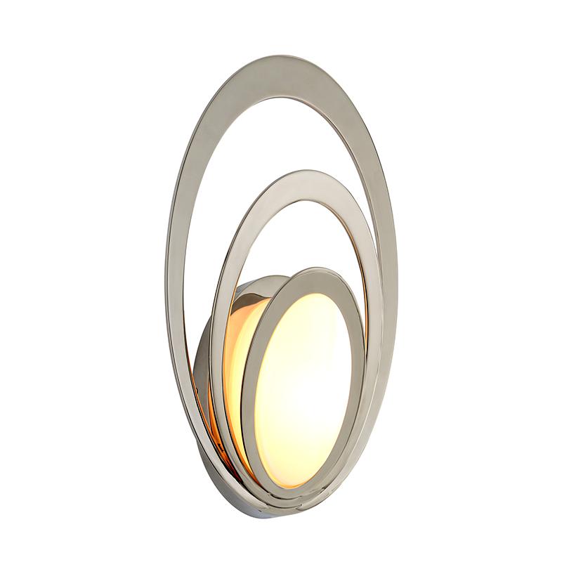 Troy Lighting Stratus POLISHED STAINLESS 8.5W x 8.5L x 15H Wall Sconce