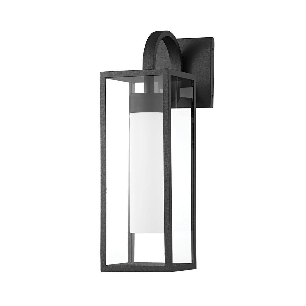 Troy Lighting Pax TEXTURED BLACK 6W x 6L x 19.75H Wall Sconce