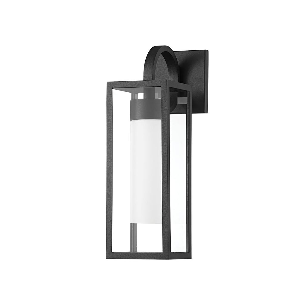 Troy Lighting Pax TEXTURED BLACK 5W x 5L x 16.5H Wall Sconce