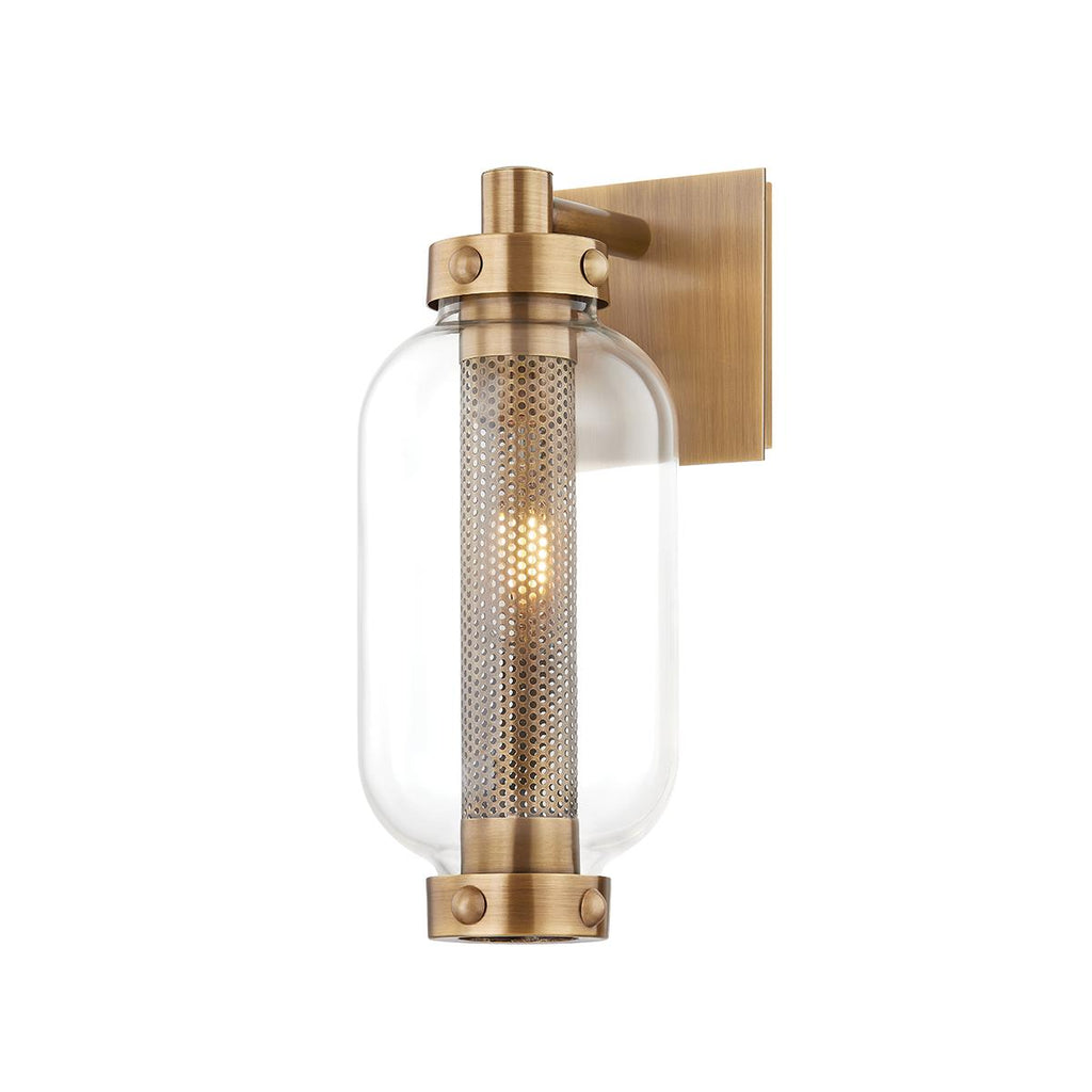 Troy Lighting Atwater PATINA BRASS 5.25W x 5.25L x 13H Flush Mount