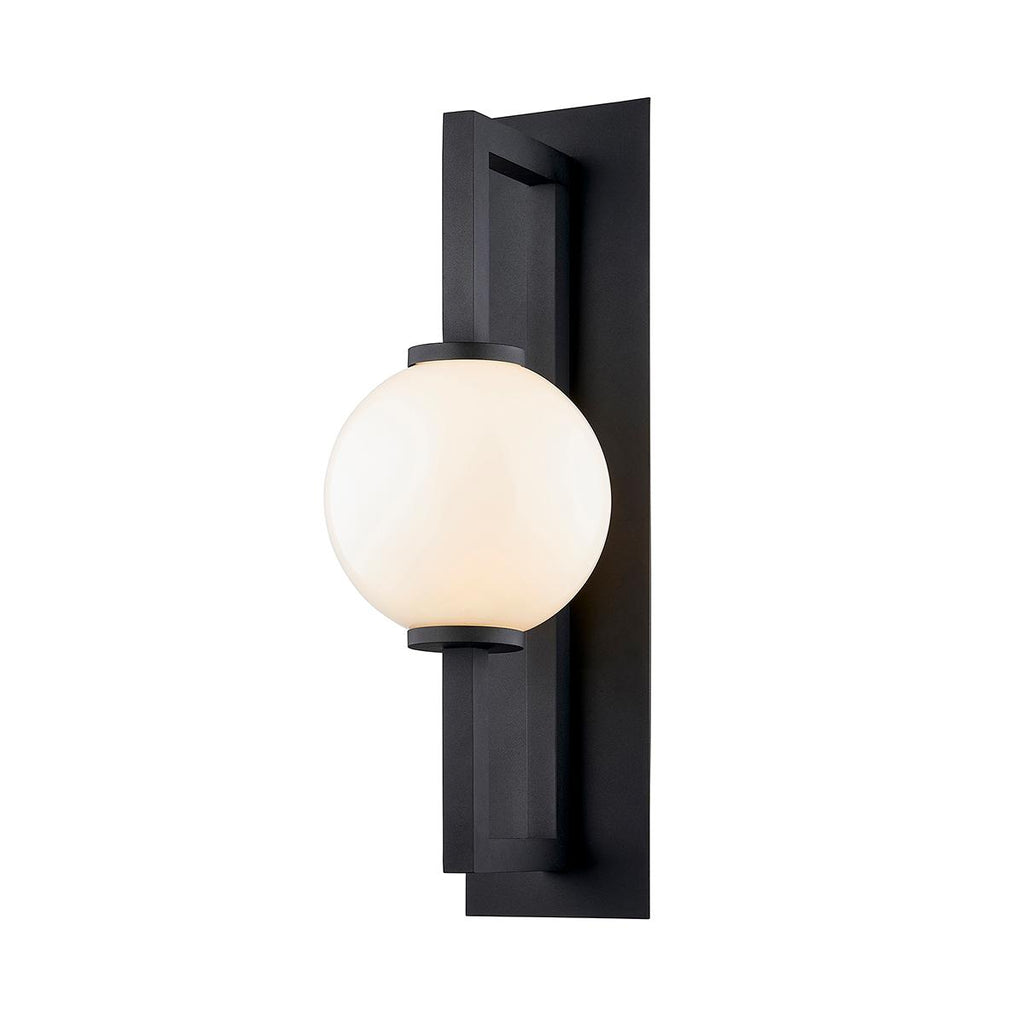 Troy Lighting Darwin TEXTURED BLACK 8W x 8L x 24H Wall Sconce