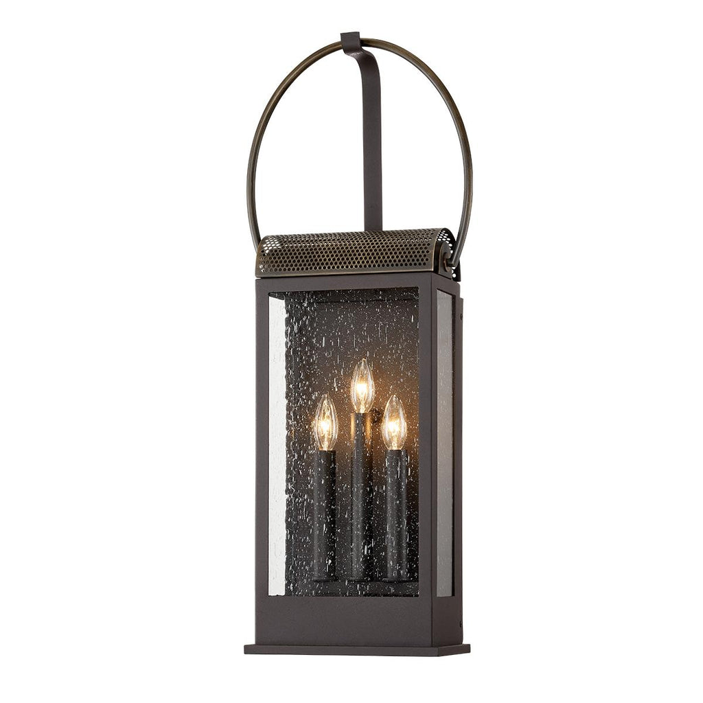 Troy Lighting Holmes HOLMES BRONZE/BRASS 12W x 12L x 31.5H Wall Sconce