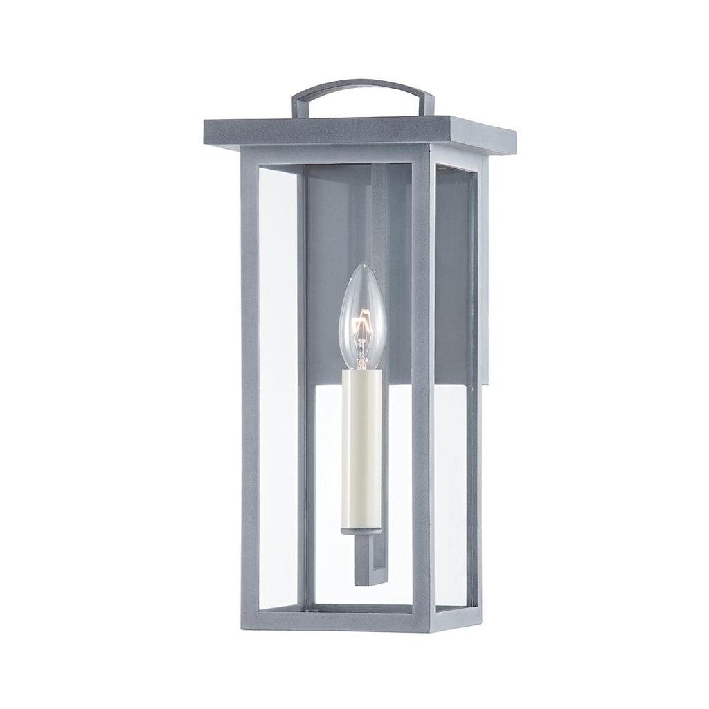 Troy Lighting Eden WEATHERED ZINC 6.5W x 6.5L x 14H Wall Sconce