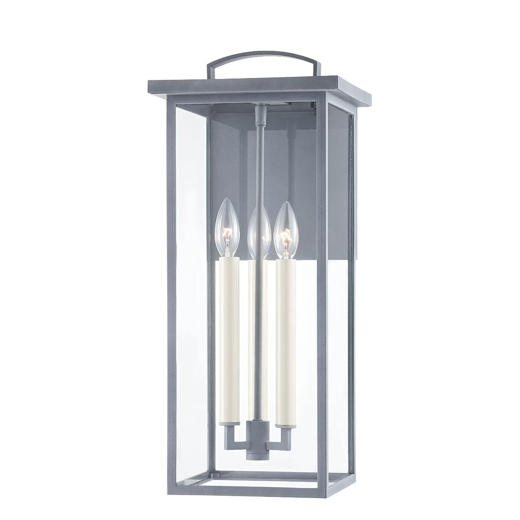 Troy Lighting Eden WEATHERED ZINC 9.5W x 9.5L x 22H Wall Sconce