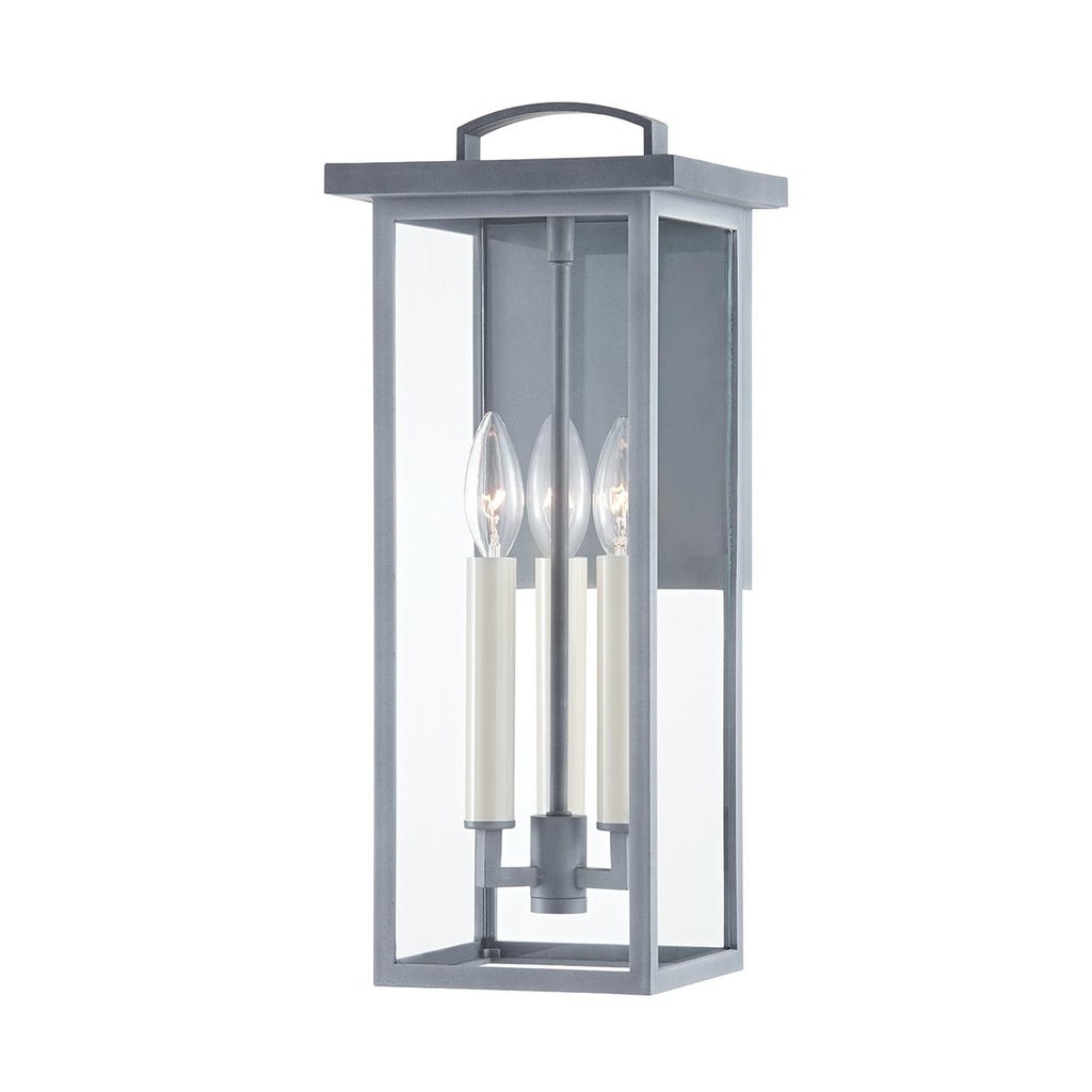 Troy Lighting Eden WEATHERED ZINC 7.5W x 7.5L x 18H Wall Sconce