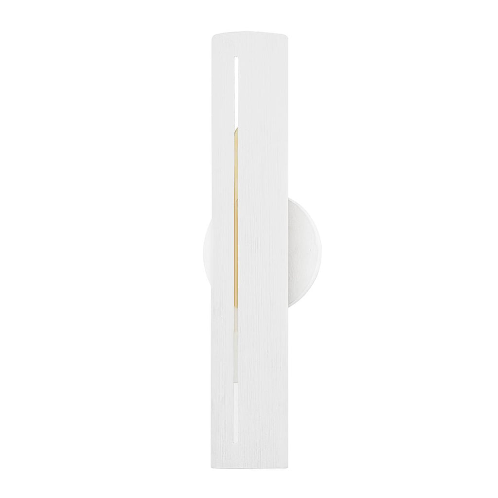 Troy Lighting Brandon GESSO WHITE 5W x 5L x 17.75H Wall Sconce