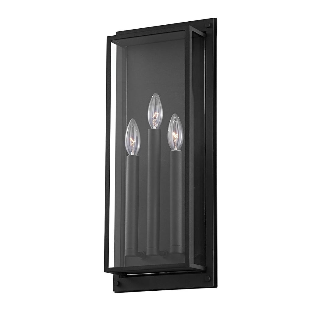 Troy Lighting Winslow TEXTURED BLACK 9W x 9L x 21.5H Wall Sconce