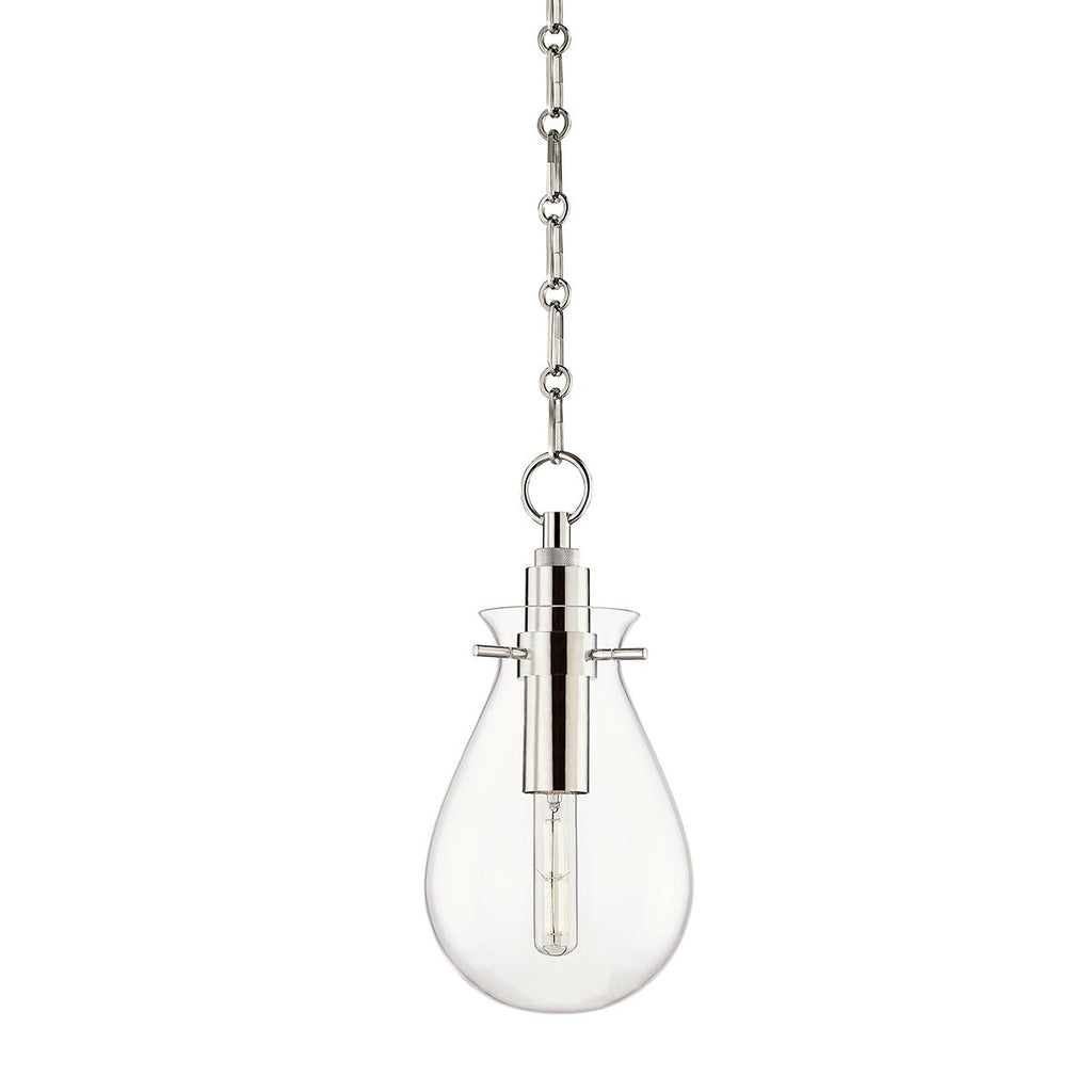 Hudson Valley Lighting Ivy Polished Nickel 7.5W x 7.5L x 14.75H Pendant