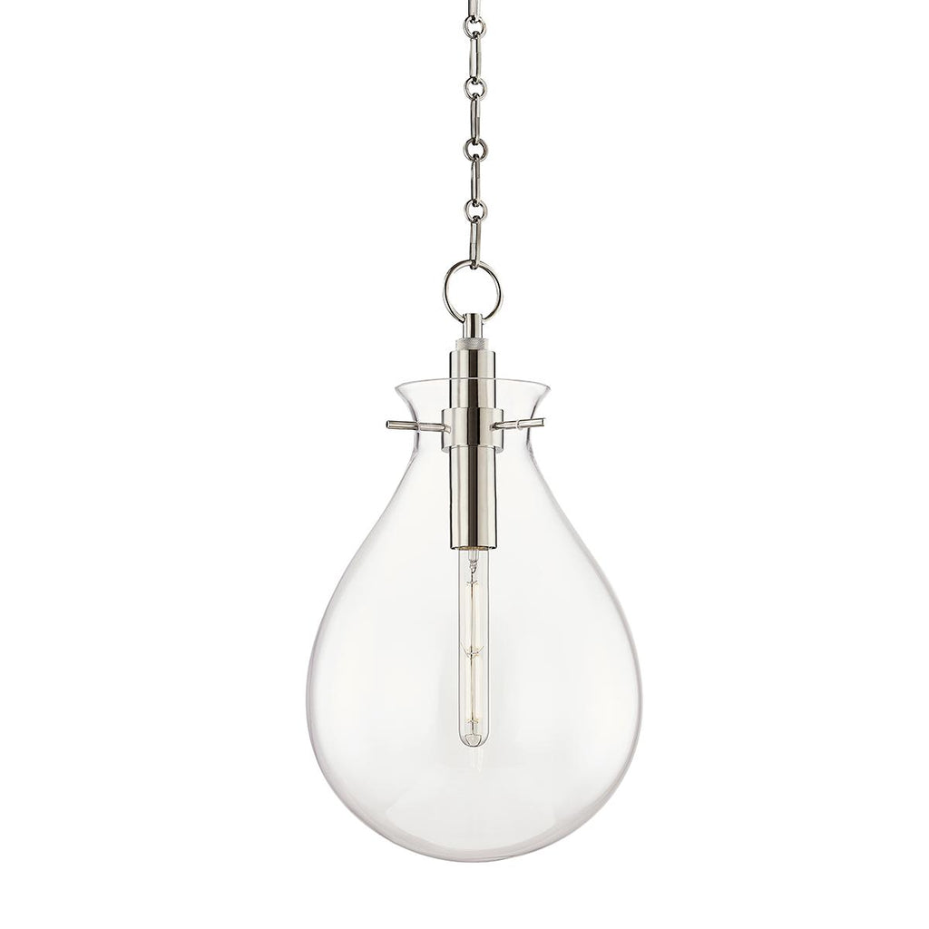 Hudson Valley Lighting Ivy Polished Nickel 12.5W x 12.5L x 22.75H Pendant