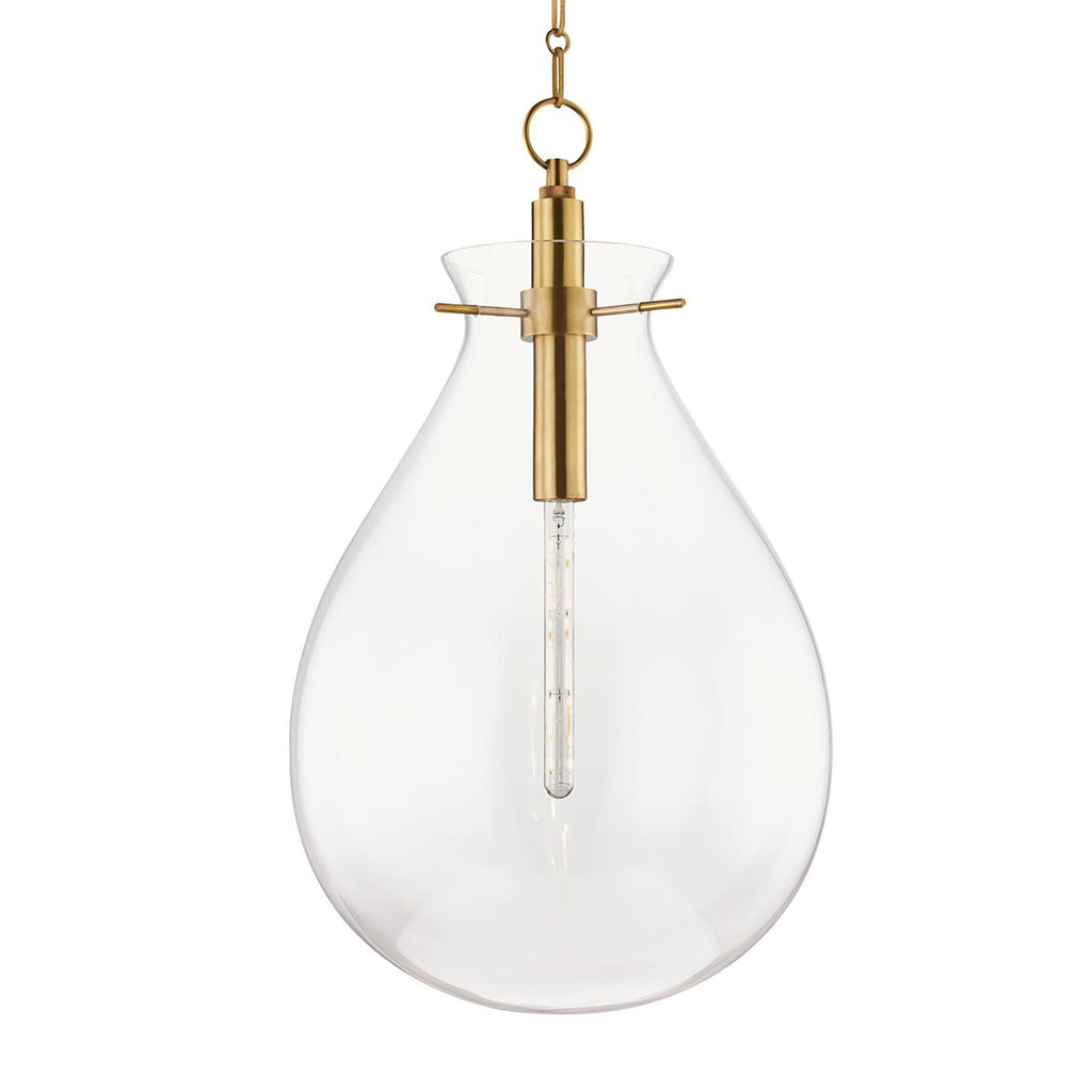 Hudson Valley Lighting Ivy Aged Brass 18W x 18L x 30.5H Pendant