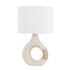 Hudson Valley Lighting Mindy Aged Brass/Ceramic Ivory Crackle 9W X 16L X 25.25H Table Lamp