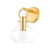 Hudson Valley Lighting Lina Aged Brass 8.75W X 8.75L X 12.25H Wall Sconce