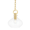 Hudson Valley Lighting Lina Aged Brass 11.75W X 11.75L X 14.25H Pendant