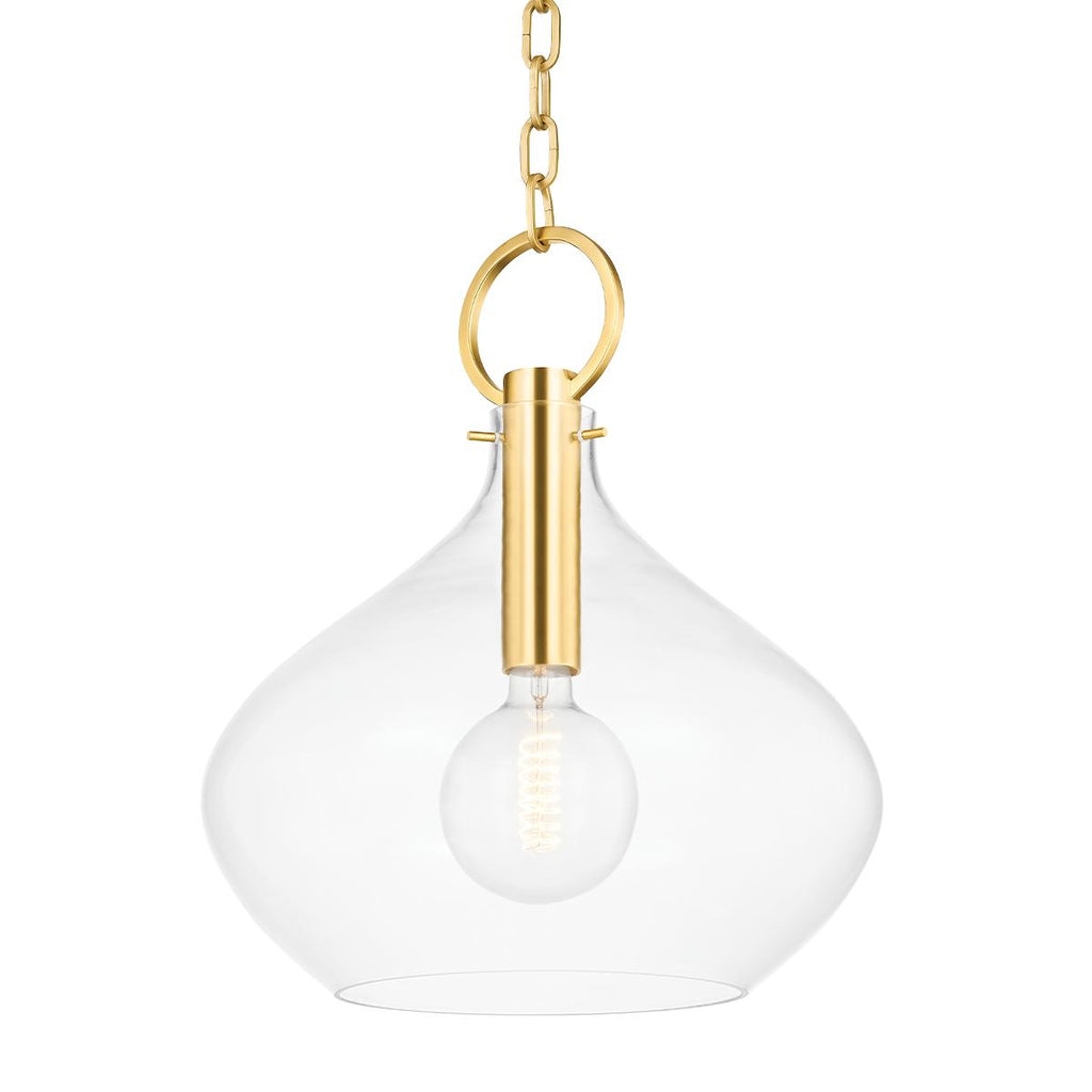 Hudson Valley Lighting LINA Aged Brass 16.75W x 16.75L x 19.5H Pendant