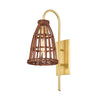 Hudson Valley Lighting Jordan Aged Brass 6.5W X 6.5L X 18.5H Wall Sconce