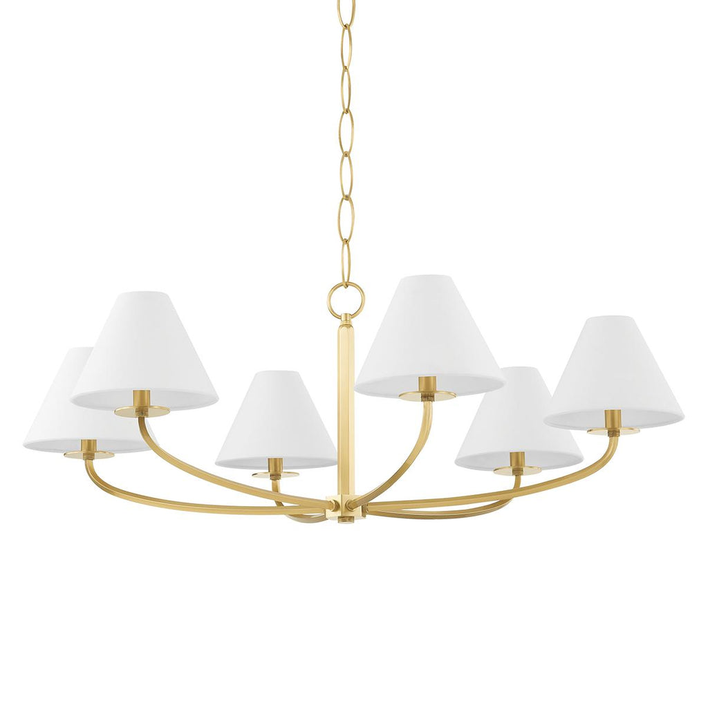 Hudson Valley Lighting Stacey Aged Brass 40.25W x 40.25L x 14.5H Chandelier