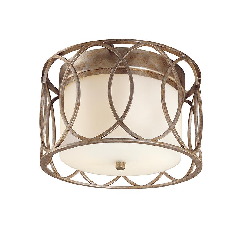 Troy Lighting Sausalito SILVER GOLD 12.25W x 12.25L x 7.5H Flush Mount